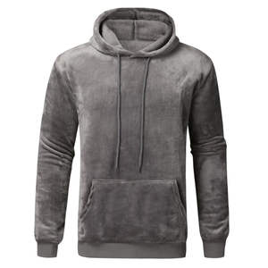 Meilleures ventes Tendance Pull-over épais en velours Sweats à capuche en velours pour hommes épais personnalisés et confortables - Product Image 5