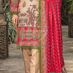 Traje de Mujer Transpirable de Algodón/Poliéster, Traje de Tela de 3 Piezas con Shalwar Kameez y Dupatta Cosidos - Product Image 5