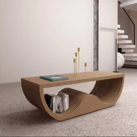 Table centrale en bois au design élégant pour la maison et le bureau avec tables basses de rangement pour ensembles de meubles de salon