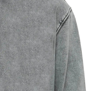 Sudadera con capucha lavada con ácido de algodón 100% de alta calidad High Street Series Washing Old Sweater Stone Washed Vintage Hoodie - Product Image 5