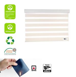 Stores enroulables Marais en bois naturel Duo Woodline, stores pour fenêtres, rideaux de luxe pour la maison - Product Image 2