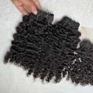 Paquetes rizados birmanos camboyanos de envío rápido, cabello humano crudo de proveedor de cabello vietnamita, cabello alineado con cutícula - Product Image 2