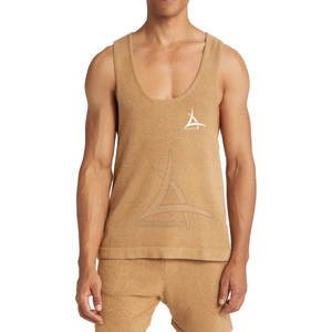 Camiseta sin Mangas Casual de Punto Transpirable de Alta Calidad para Hombre, Ajuste Delgado, Ropa Deportiva, MOQ Bajo, Mejor Venta - Product Image 2