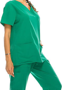 Panel de lona Scrubs Healthcare Top Camisas de fregado elásticas que absorben la humedad con paneles laterales acanalados - Product Image 6