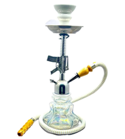 Ensemble Chicha Miroir Tendance en Alliage d'Aluminium et Verre, Design Moderne Complet, Durable, Couleurs Personnalisables, Meilleure Vente
