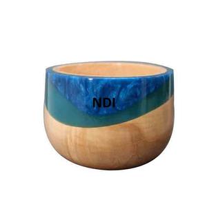 ชามไม้ทรงลึกแบบเรียบง่ายชามไม้ธรรมชาติแบบพกพาภาชนะใส่อาหารขนาดใหญ่ชามผลไม้ลึกทำจากไม้ - Product Image 1