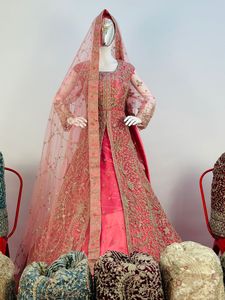 Indian Supplier Wedding Gowns Pakistani Style Long Party Wear Dress with Dupatta <b>Net</b> Fabric Women's Bridesmaid Wedding Guests - Product Image 3