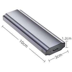 Portable Aluminum <b>M</b>.<b>2</b> Nvme Ngff <b>Ssd</b> case Enclosure Dual Protocol Type-C Port USB 3.1 20Gbps Adapter for WD <b>M</b>.<b>2</b> <b>Ssd</b> - Product Image 5