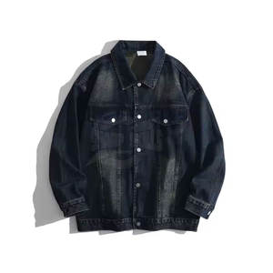 Nouveau modèle Veste en jean grande taille pour hommes Veste en jean décontractée à séchage rapide Service OME Veste en jean personnalisée - Product Image 3