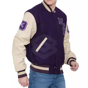 Dernier modèle de veste Letterman Veste Letterman de couleur personnalisée à manches longues à bas prix fabriquée au Pakistan - Product Image 3