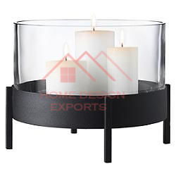 Ensemble de 2 bougeoirs en laiton avec bougeoir en verre, best-seller, bougeoir en métal fait à la main - Product Image 4