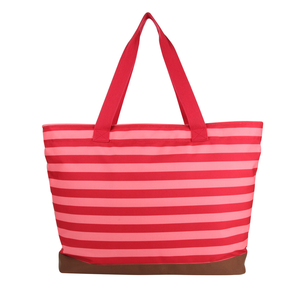 Écologique 100% Coton Toile Shopping Sacs Fourre-Tout Promotionnel Belle Impression À Rayures Sans Azo Produit De Haute Qualité - Product Image 1