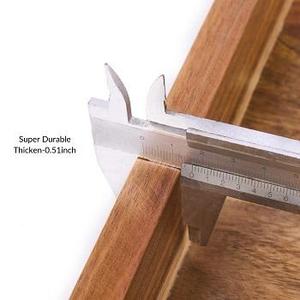 Bandeja de madera maciza con asas Diseño elegante Perfecto para aperitivos de café Uso en el hogar o restaurante a precio de fábrica al por mayor - Product Image 6