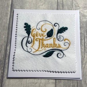 Cartes de voeux brodées sophistiquées de carte de Thanksgiving faites à la main pour l'OEM de Thanksgiving fabriqué au Vietnam - Product Image 4