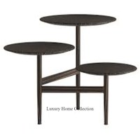 Table basse de luxe en laiton plaqué or de qualité supérieure Table d'appoint basse Antique de décoration de maison et de meubles de qualité supérieure