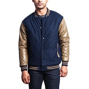 Veste universitaire en laine légère de haute qualité personnalisable pour hommes, respirante, décontractée, vêtements d'hiver, col montant, nouveau design OEM Letterman - Product Image 6