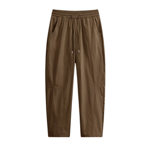 Men's Solid Pants With Zipper Pockets, Casual <b>Drawstring</b> <b>Trousers</b> For Summer Outdoor Activities Gift - Product Image 4