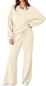 Ensemble de survêtement extensible pour femmes, deux pièces, survêtement classique à capuche pour femmes, ensemble décontracté, survêtement ample pour femmes, à porter tous les jours - Product Image 6