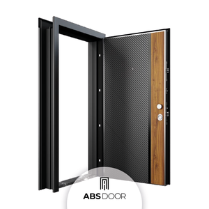 Puerta de Seguridad Antirrobo Moderna de Acero Inoxidable ABSDOOR YERDENIZ, Aislamiento Térmico y Acústico, Estructura Duradera, Hecho en Turquía - Product Image 2