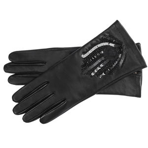 Vente en gros Gants d'équitation Texte personnalisé Sangle en sergé Paillettes Mesh Gants équestres en cuir Pu du Pakistan - Product Image 6