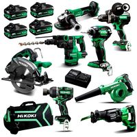 Kit combiné HiKOKIs KC36D8P1(PMZ) 220-240V 5.0/2.5Ah sans balais Li-ion 8 pièces + Batterie supplémentaire (exclusivité ST) Garantie OEM de 3 ans 6000