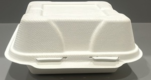 กล่องอาหารกลางวันแบบใช้แล้วทิ้งย่อยสลายได้24-32ออนซ์กล่องไมโครเวฟรีไซเคิลได้ปลอดภัยสำหรับใช้ในบ้านร้านอาหารปิกนิกขนาด6X6นิ้ว - Product Image 6