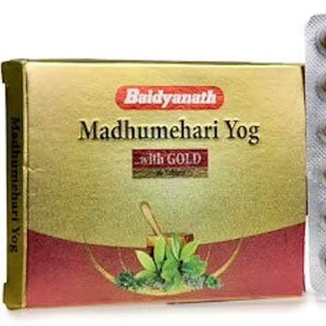 Baidyanath Jhansi Madhumehari Yog Gold Cápsulas Remedio de salud natural para el cuidado de la salud de adultos - Product Image 2