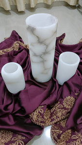 Soporte de ónix de alabastro Premium, Base de luz de té de piedra pulida a mano, calidad de herencia a precio de descuento, actualización de hogar viral 2024 - Product Image 6