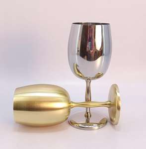 Metal Wine Goblet Set for Special Occasions Soda-Lime Wedding <b>Drinkware</b> - Product Image 2