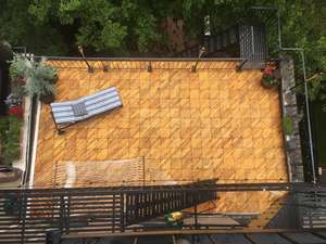 กระเบื้องปูพื้นไม้อะคาเซียกันน้ำสำหรับใช้งานกลางแจ้งในร่ม - Product Image 5