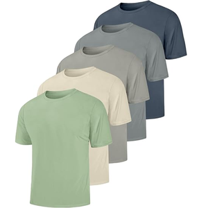 High Quality Short Sleeve T Shirt Set Comfortable and Stylish Solid & Multi Color Custom Print <b>Logo</b> Direct From Factory - Product Image 1