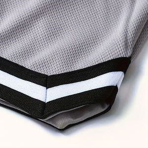 Basket-ball décontracté pour hommes en toile d'été, tricoté, mi-élastique, à séchage rapide, uni - Product Image 5