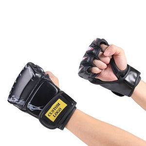 Guantes MMA de venta directa de fábrica profesional, guantes de boxeo de entrenamiento geniales baratos con logotipo personalizado, tarifa al por mayor, OEM personalizado - Product Image 3