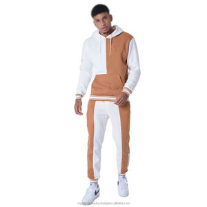 Survêtement décontracté pour hommes, nouveau style de streetwear, sweat à capuche zippé et pantalon de survêtement, ensemble deux pièces, vêtements de sport, survêtements - Product Image 1
