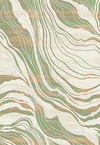 Ensembles de tapis Adiva modernes en polypropylène tissé à poils longs, résistants aux taches, d'épaisseur moyenne, en jute et polyester, pour la vente en gros - Product Image 3