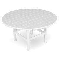 Table basse ronde moderne en teck massif pour usage intérieur/extérieur, meubles de salon