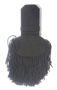 Épaulettes d'épaule en soie rouge de haute qualité épaulette de fanfare avec trou de bouton - Product Image 6