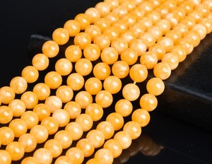 ลูกปัดหินโมราหยกธรรมชาติแบบหลวมสีแดงสำหรับเครื่องประดับทำด้วยมือและการทำสมาธิ - Product Image 3