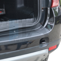 Suv duster 2010 2017 2018 et sur le couvercle du pare-chocs arrière capuchon en plastique anti-rayures haute qualité épais abs plastique verre mat