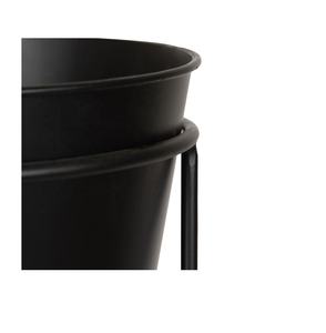 Manufacturer Wholesaler Set of Two <b>Vintage</b> Iron Round Metal Planter <b>Stand</b> Pot Classic Garden Home Party Application Floor Usage - Product Image 5