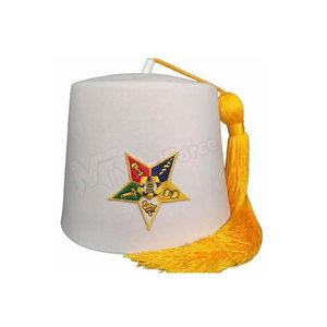 Chapeau Fez Maçonnique Shriners Personnalisé Imperméable Décontracté avec Pompon - Product Image 5