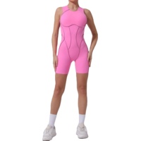 Mono de verano 2023 para mujer, de cintura alta, estilo hip hop, con cuello cuadrado, tirantes ajustables, ajuste ceñido, transpirable, largo completo