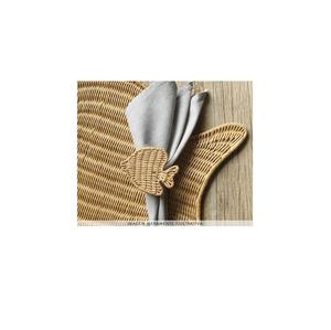 Vente en gros pas cher Anneau de serviette en rotin pour décoration de table avec strass et bling Anneau à boucle pour serviette de table - Product Image 1