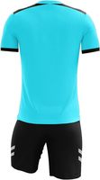 Uniforme d'arbitre de football unisexe, maillot professionnel à manches courtes, short assorti |   Kit d'arbitre professionnel, tissu en spandex/coton à séchage rapide