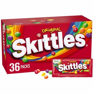 SKITTLES Original <b>Chewy</b> Candy, Full Size 2.17 oz Individually Wrapped Packs - Product Image 5