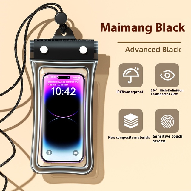 IPX8 Mobile Phone Waterproof Phone Case Clear Waterproof Bag Pouch TPU Water Proof Universal Cell Phone Bag for Iphone