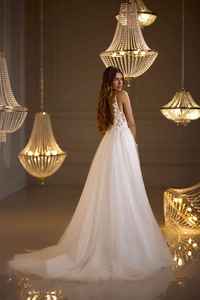 Vestido de cóctel de noche sin mangas de longitud completa Patrón floral Forma de cuerpo antiestático con bordado y abalorios para eventos - Product Image 6