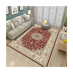 Grand <span class=keywords><strong>tapis</strong></span> de porte persan floral moderne épais tissé en soie de polyester fait à la machine pour la maison salon chambre à coucher - Product Image 5