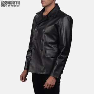 Nouvelle arrivée Vintage Camouflage 100% peau de vache ample mode Biker veste hommes hiver en cuir véritable imperméable coupe-vent unisexe - Product Image 2