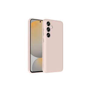 Coque en silicone rose Netzy pour Galaxy S24 FE SAFARI Vitra avec protection de l'appareil photo et porte-cartes, compatible avec les modèles A17 A57 A03S A55 A13 A14 - Product Image 1